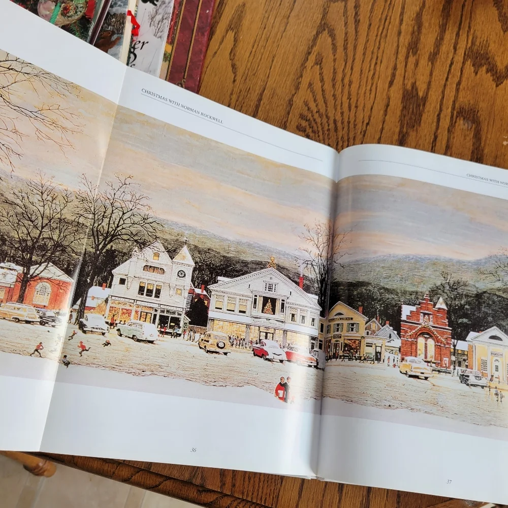 Christmas With Norman Rockwell Oversized Book ~ Holiday ~ Santa ~ FINAL …